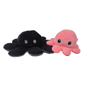 The Original Reversible Octopus Plushie Lot of 2 Pink Gray 6 inch